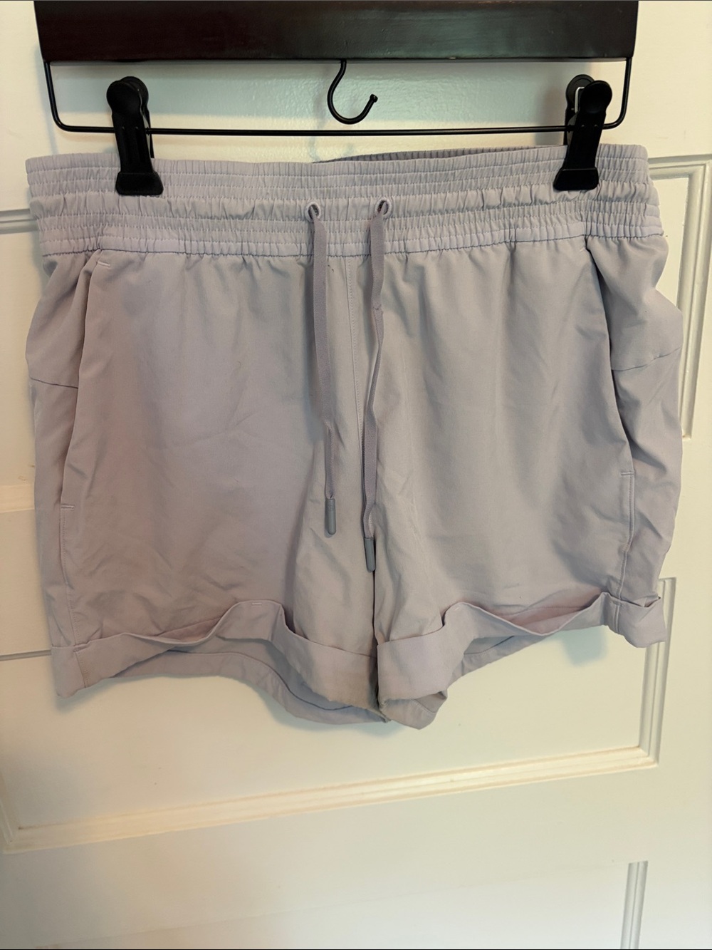 lululemon athletica Light Lavender Drawstring Athletic Shorts